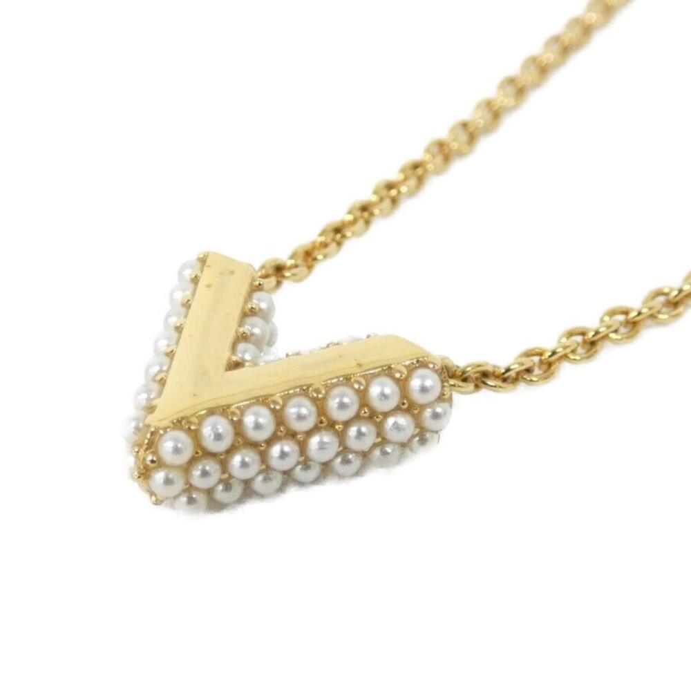 LOUIS VUITTON White Pearl Necklace - Picture 4 of 6